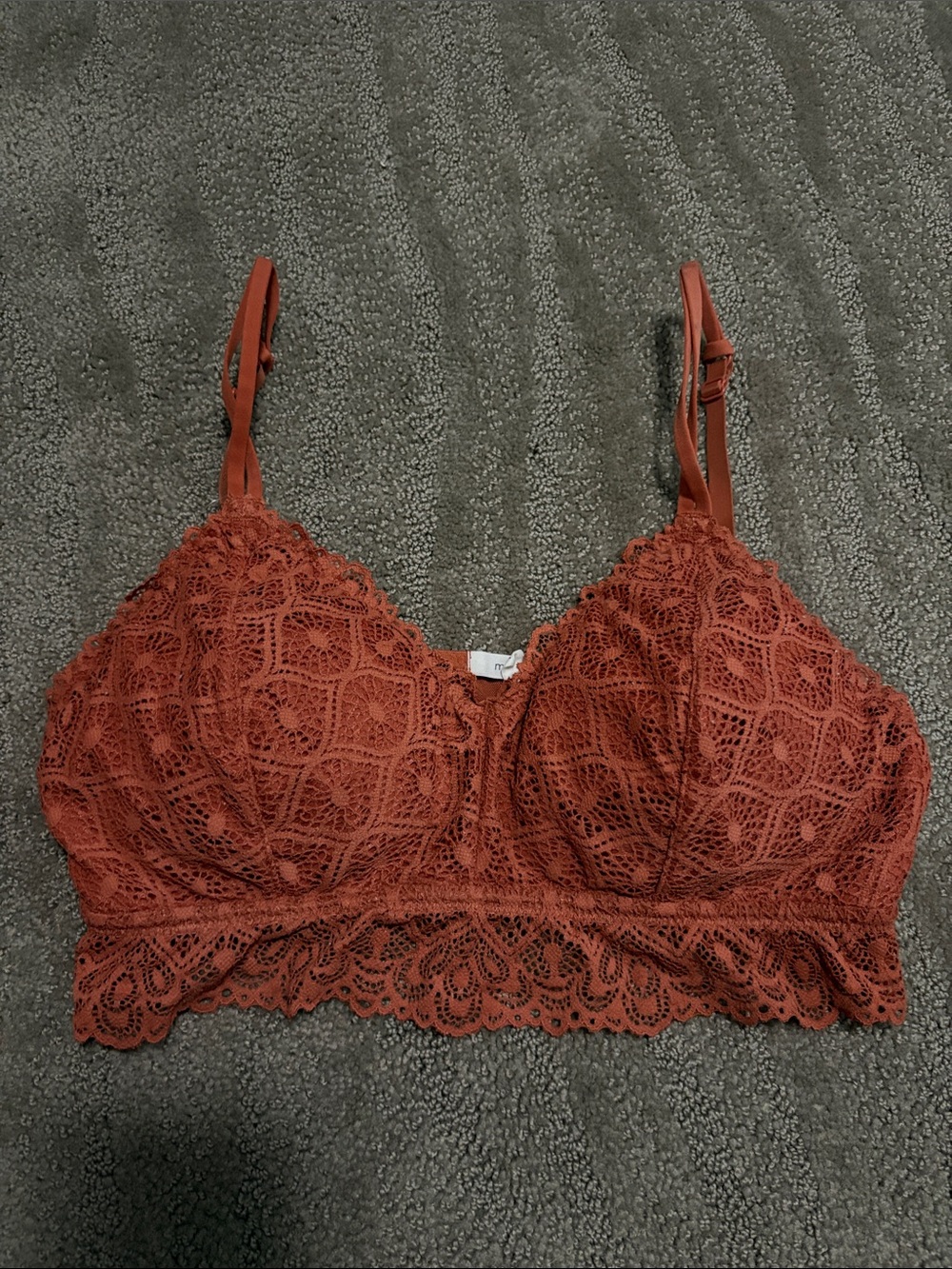 Lace Bralette in Rust/burnt orange - Women's Intimates